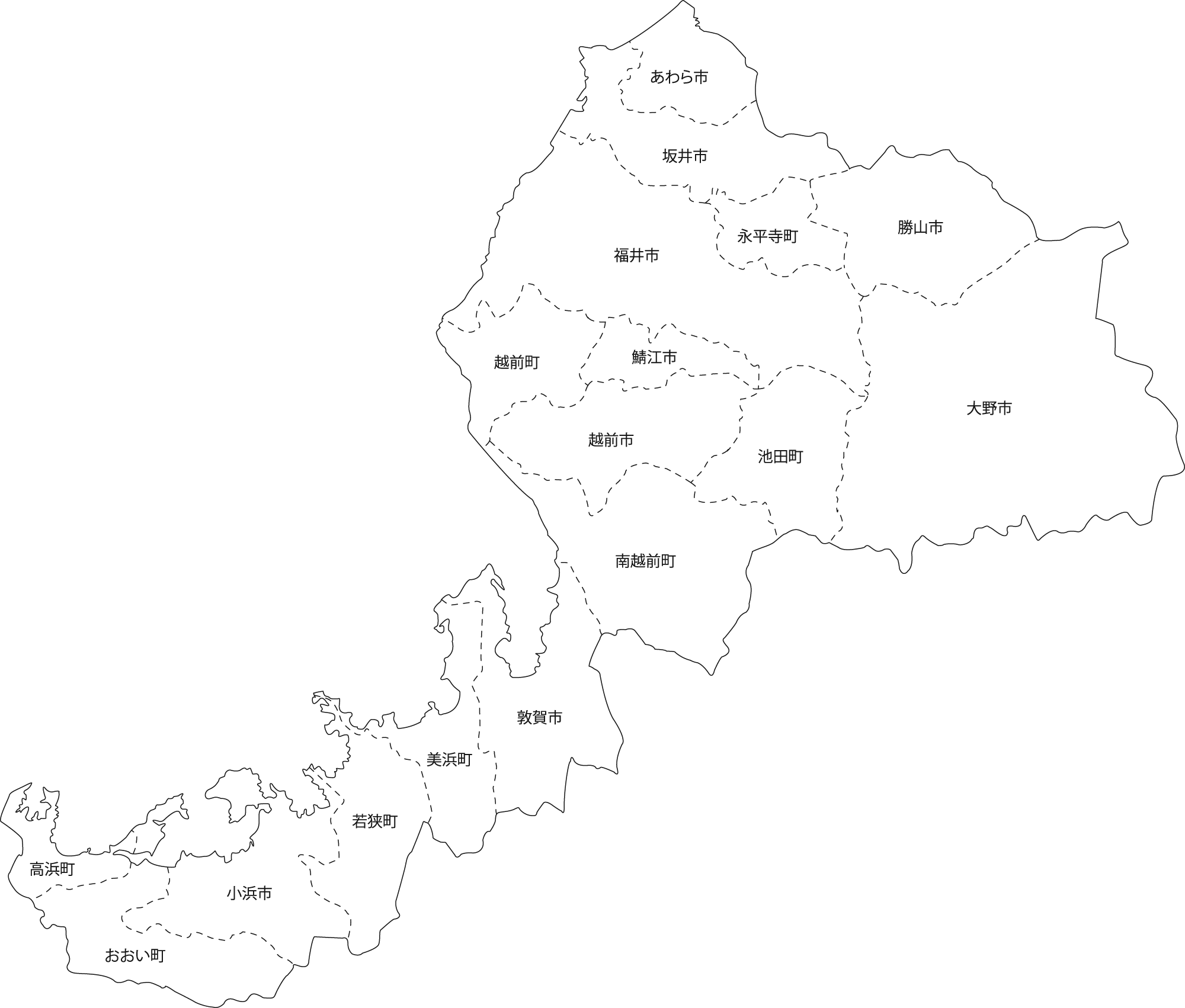 福井県地図