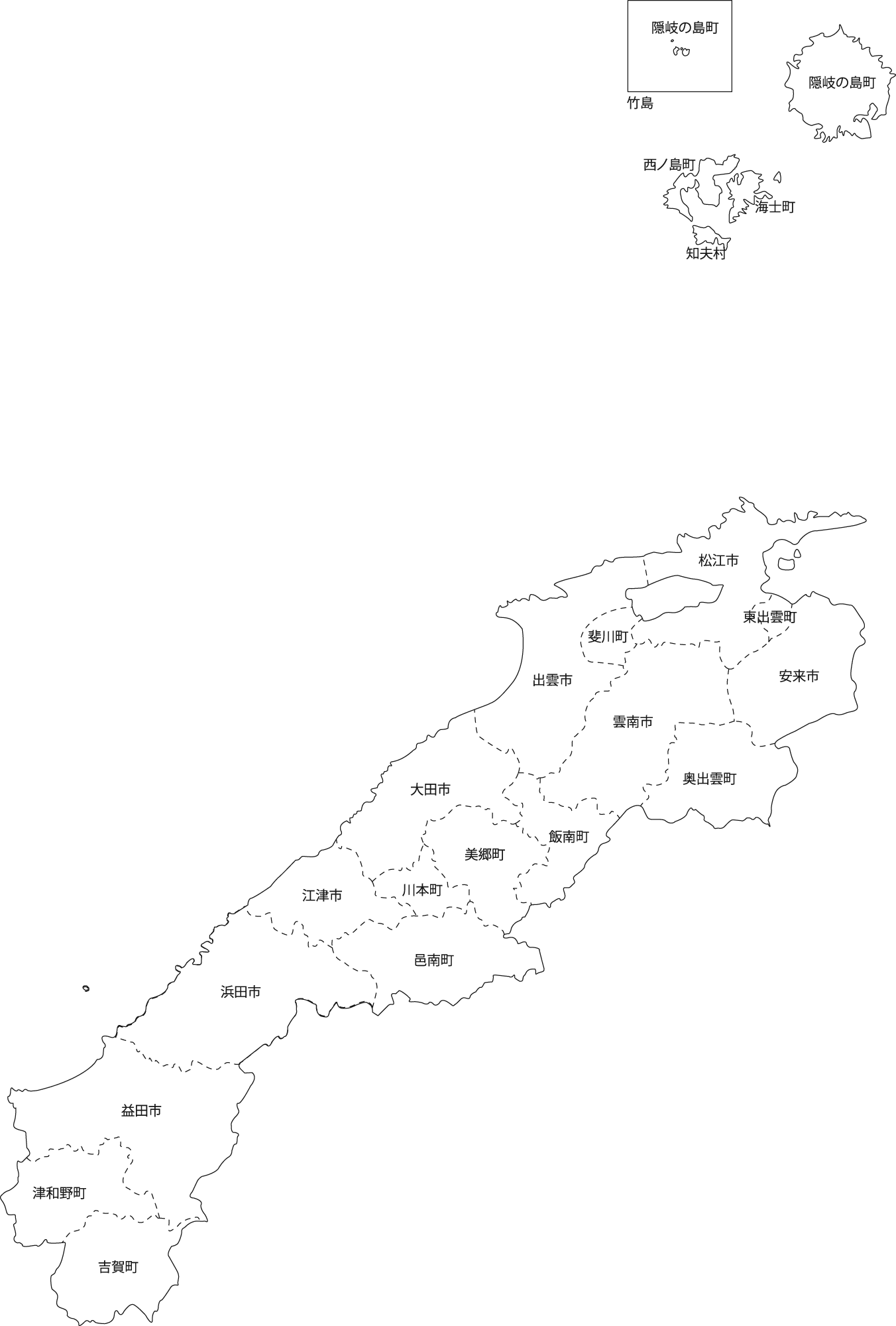 島根県地図