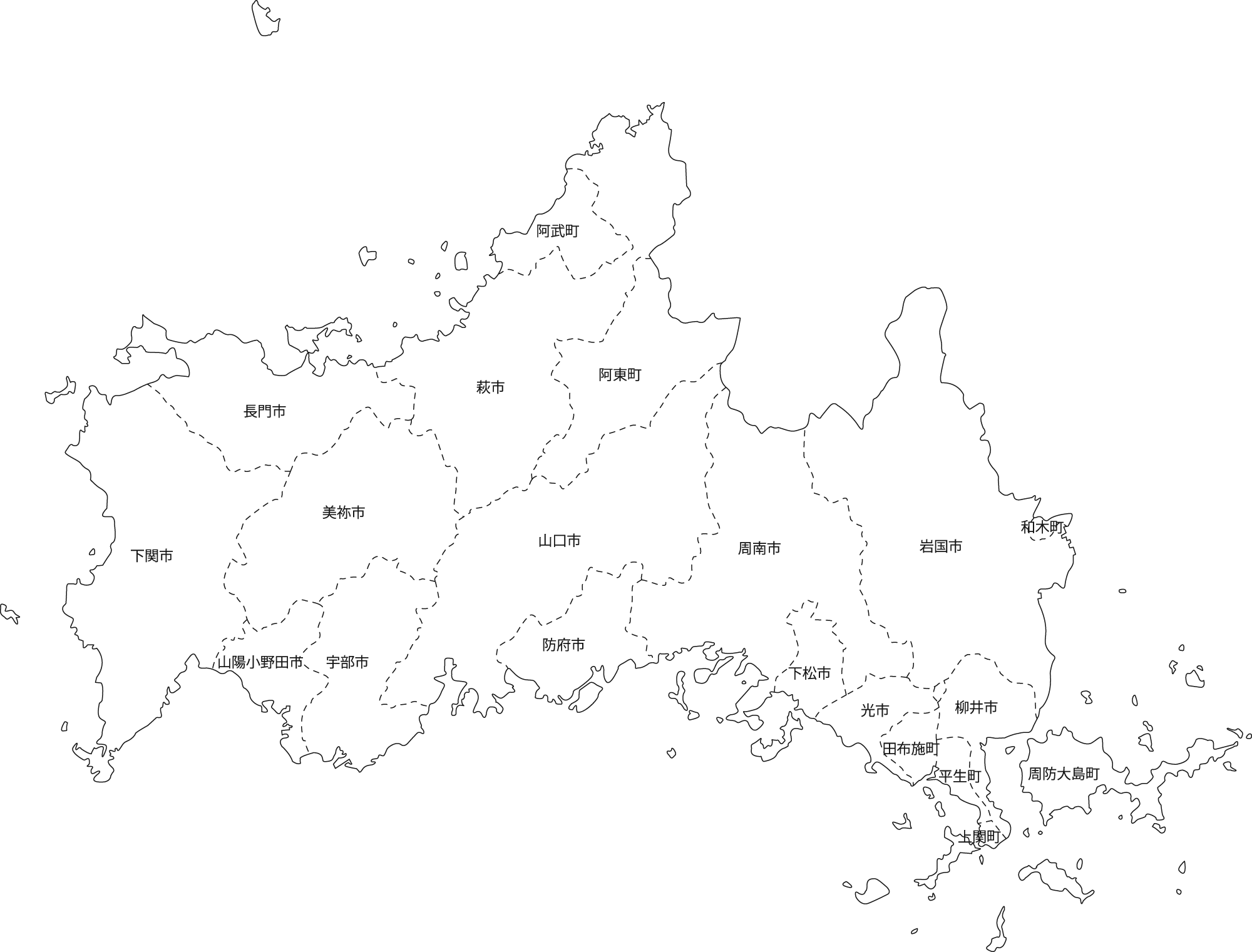 山口県地図